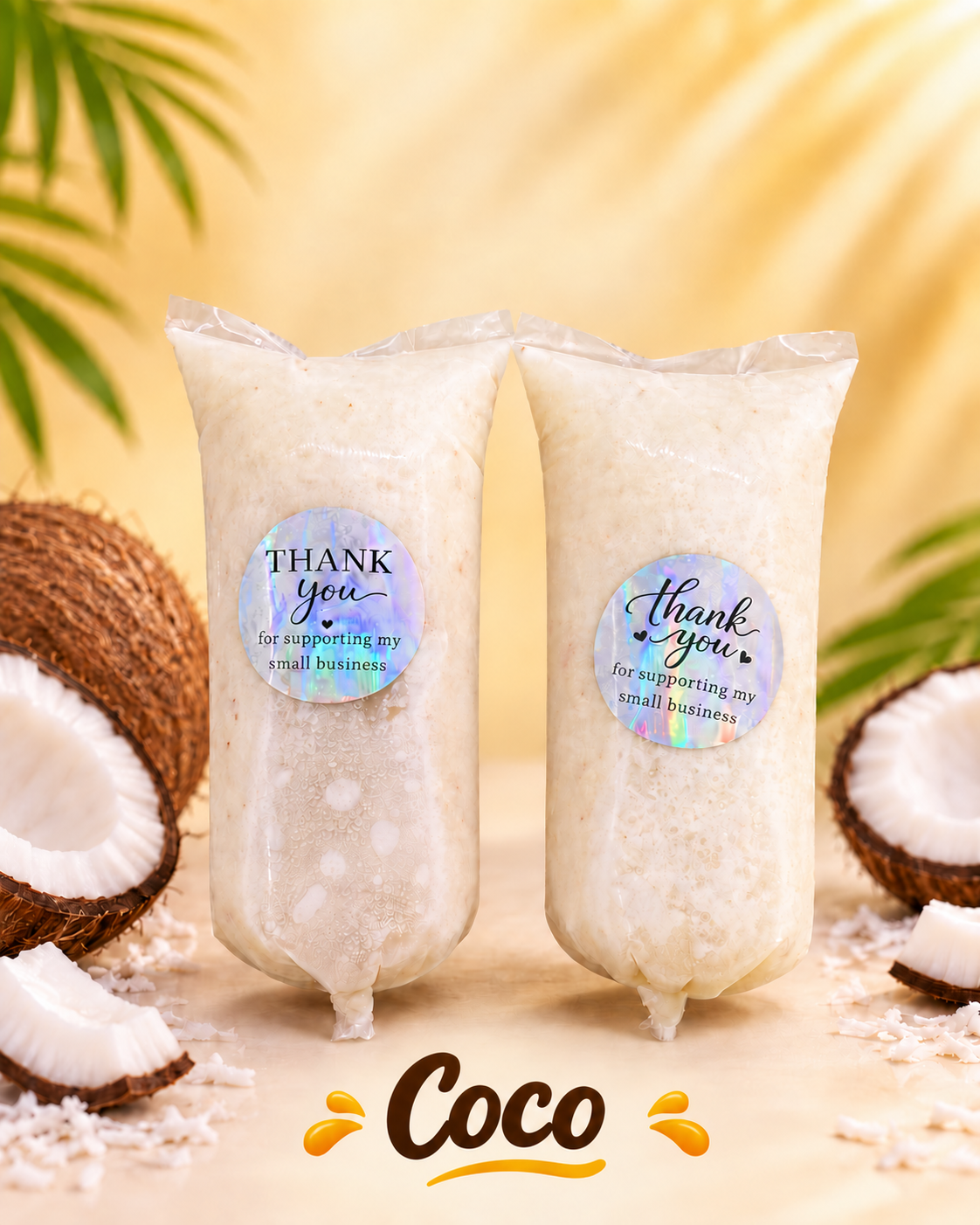 Paletas de coco de Delicias del Sol