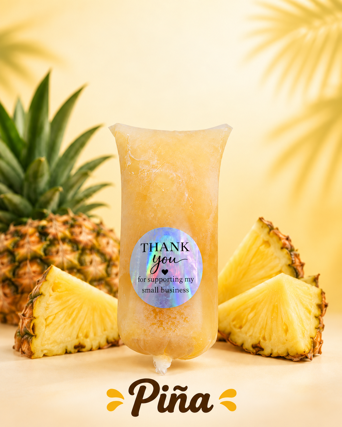 Paleta de piña de Delicias del Sol